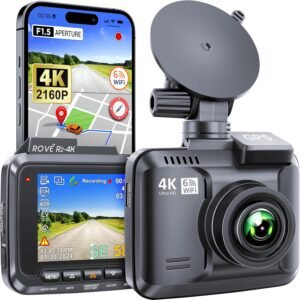 alt="ROVE R2-4K DUAL dash cam front and rear 4K camera"